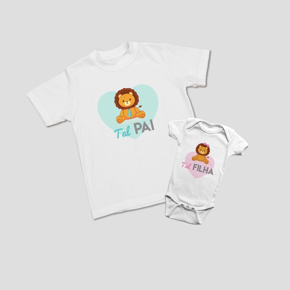 KIT T-SHIRT/BODY - Tal Pai Tal Filho(a)