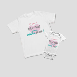 KIT T-SHIRT/BODY - O meu 1º Dia do Pai