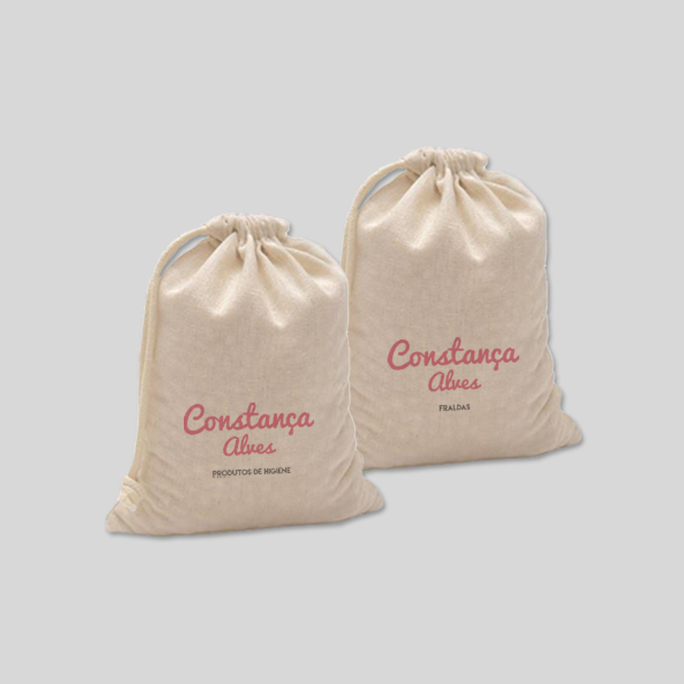 SACO FRALDAS + SACO PRODUTOS DE HIGIENE - NOME - Image 2